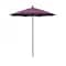 California Umbrella 7.5' Black Aluminum Market Patio Umbrella, Sunbrella Iris 194061334614 - alternate 1